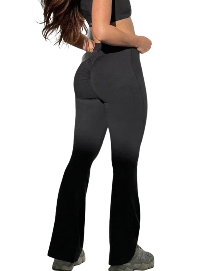 SHOPIQAT New Peach Yoga High Waist Hip Lifting and Flared Leggings - Premium from shopiqat - Just $8.400! Shop now at shopiqat